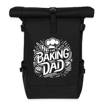 Baking Dad backender Papa unser Vater backt - Rolltop Rucksack - Schwarz - Vorne