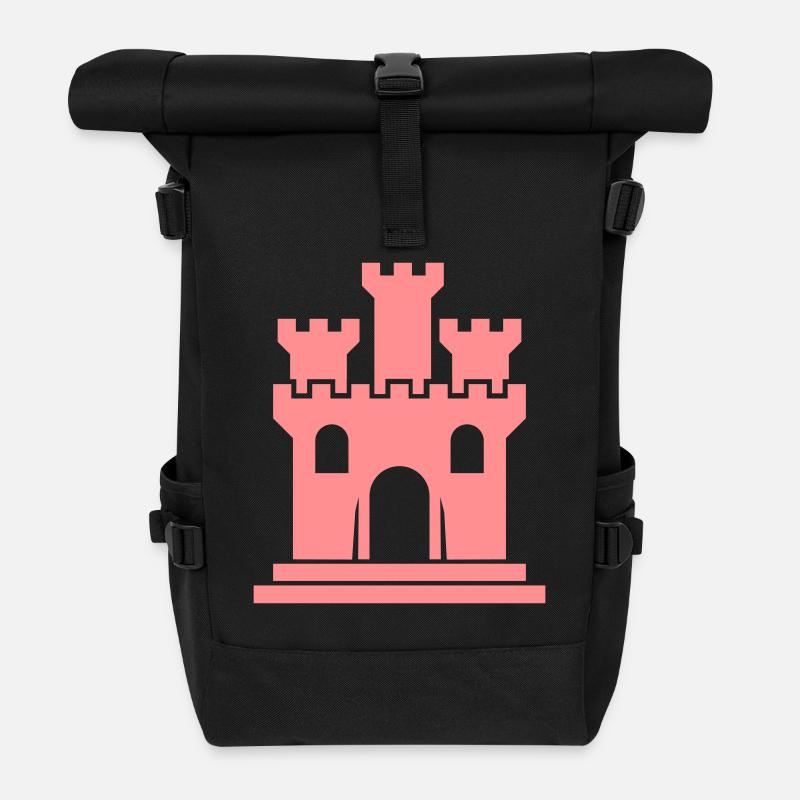 castle - Sac à dos roll top - noir