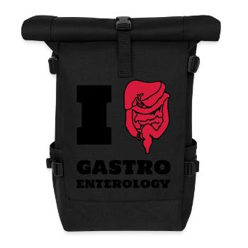 I love gastroenterology - Rolltop Rucksack - Schwarz - Vorne