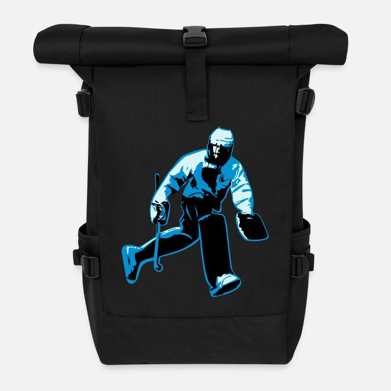 Field hockey goalkeeper - Roll Top Backpack - black