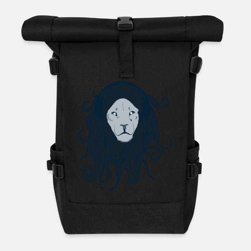 Lion - Rolltop Rucksack - Schwarz