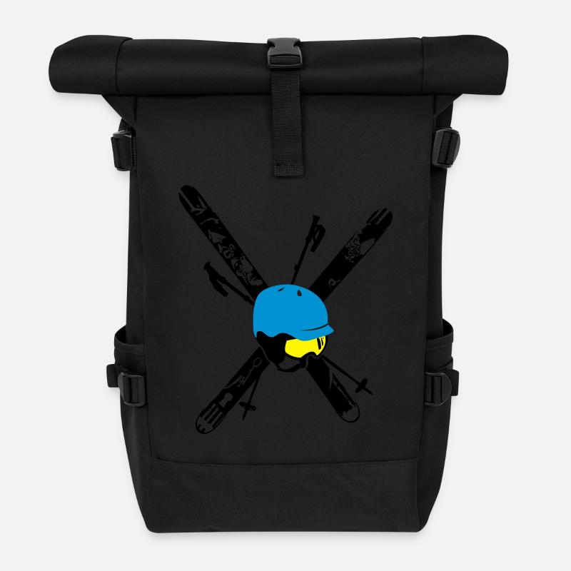 Free Ski Compilation - Rolltop Rucksack - Schwarz