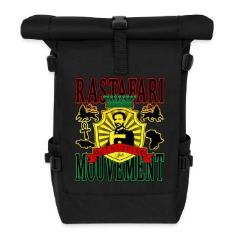 rastafari mouvement ethiopia - Sac à dos roll top - noir - Devant