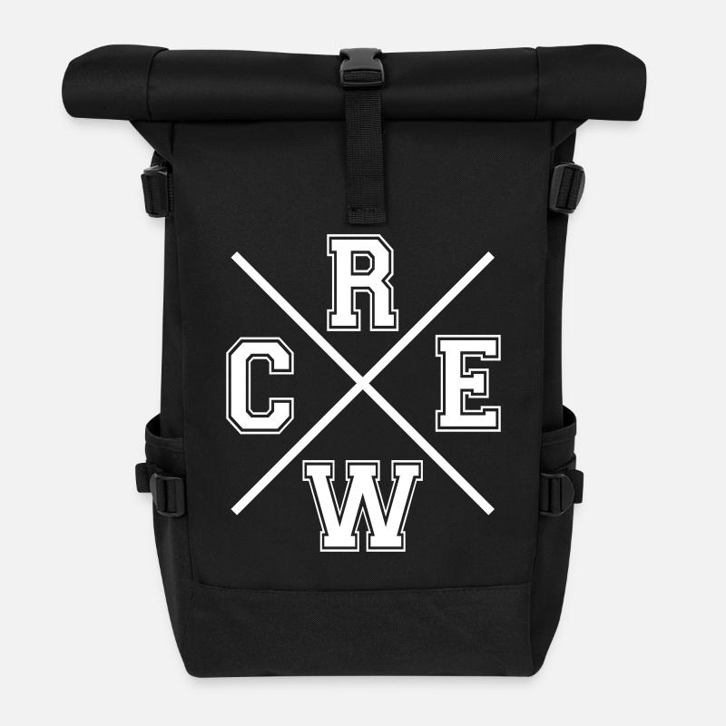 Crew - Rolltop Rucksack - Schwarz