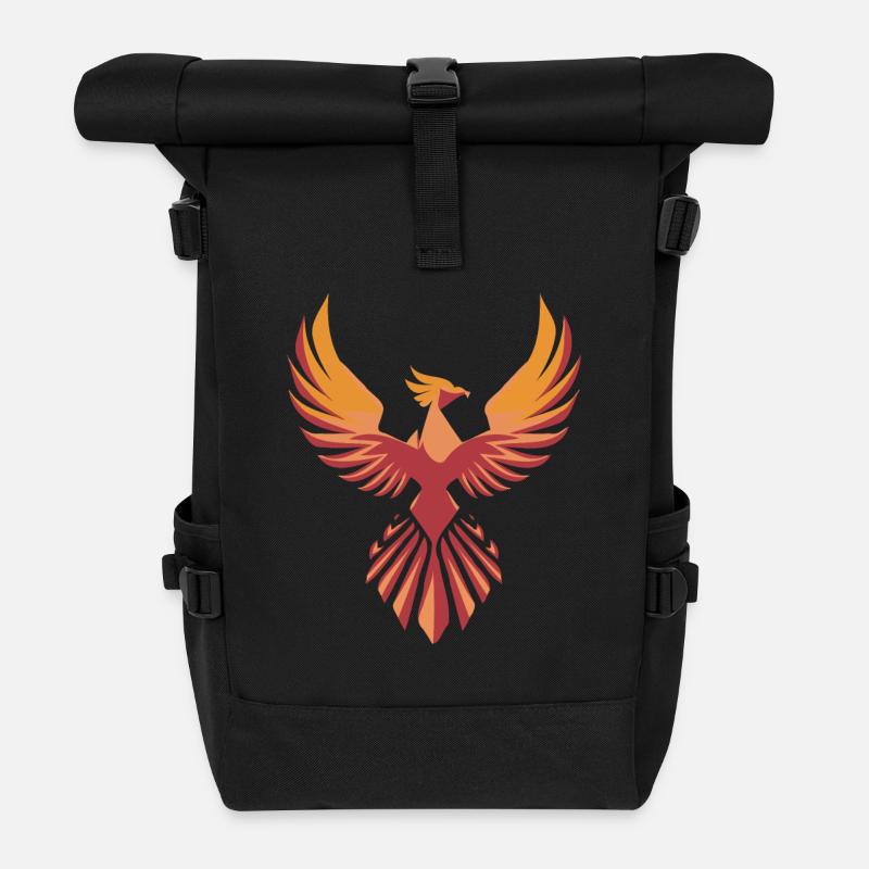 Stylized Phönix - Rolltop Rucksack - Schwarz