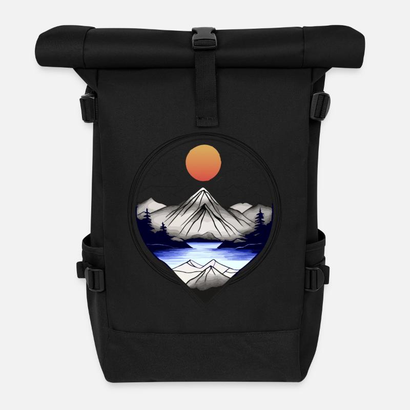 Nature - Sac à dos roll top - noir