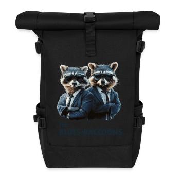 The Blues Raccoons 2 - Rolltop Rucksack - Schwarz - Vorne