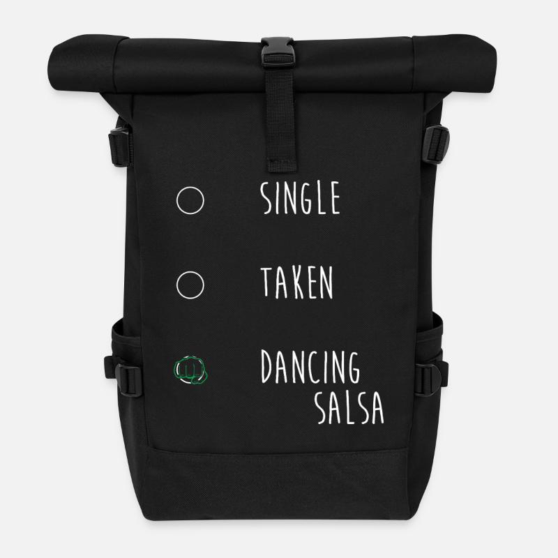 Salsa Tänzer Tänzerin - Rolltop Rucksack - Schwarz