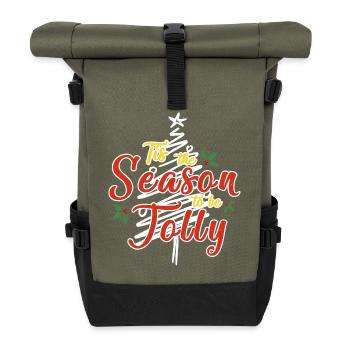 10 - Rolltop Rucksack - Olive/Schwarz - Vorne