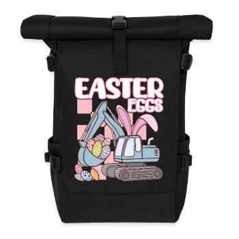 Easter eggs - Rolltop Rucksack - Schwarz - Vorne