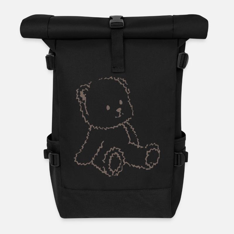 Teddy - Rolltop Rucksack - Schwarz