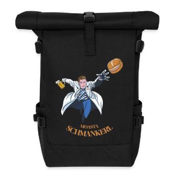 Superheld Superhelden Vatertag bayrisch bayerisch - Rolltop Rucksack - Schwarz - Vorne