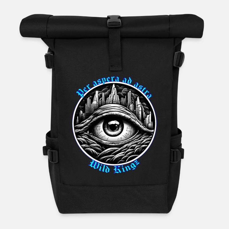 Per aspera ad astra. - Rolltop Rucksack - Schwarz