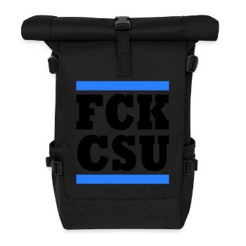 Fck csu - Sac à dos roll top - noir - Devant
