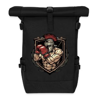 Spartan Boxer MMA Logo - Roll Top Backpack - black - Front