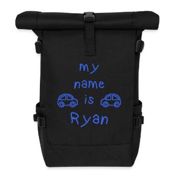 RYAN IST MEIN NAME - Rolltop Rucksack - Schwarz - Vorne