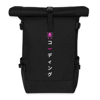 LUZILLION DEBUGGER PRINT FOR CODER AND GAMER - Rolltop Rucksack - Schwarz - Vorne
