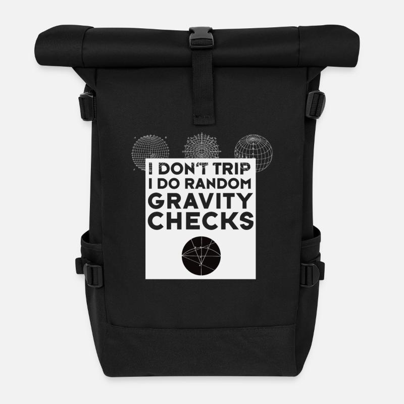 nerd attraction Astronomy Physics calculation math - Roll Top Backpack - black