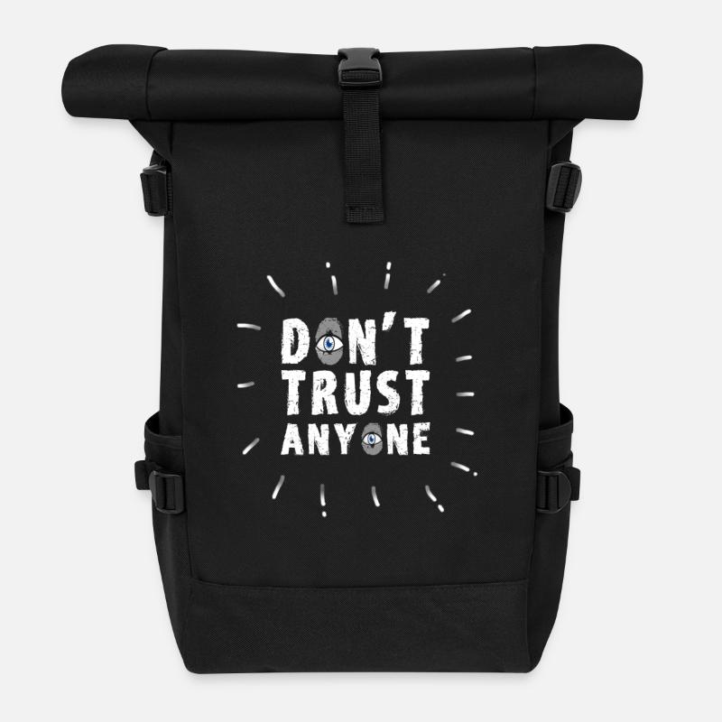 Illuminati trust Funny All Seeing Eye Food Humor - Rolltop Rucksack - Schwarz