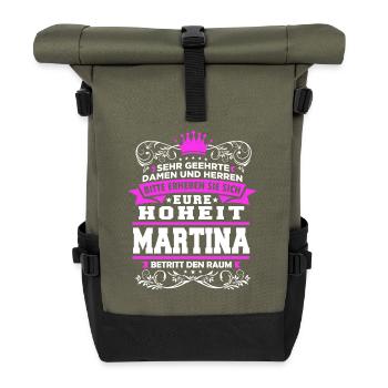 Eure Hoheit - Martina - Rolltop Rucksack - Olive/Schwarz - Vorne