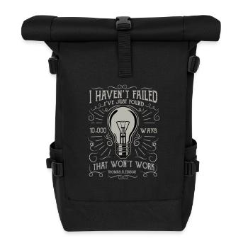 Le prix du génie de Thomas Edison. - Sac à dos roll top - noir - Devant