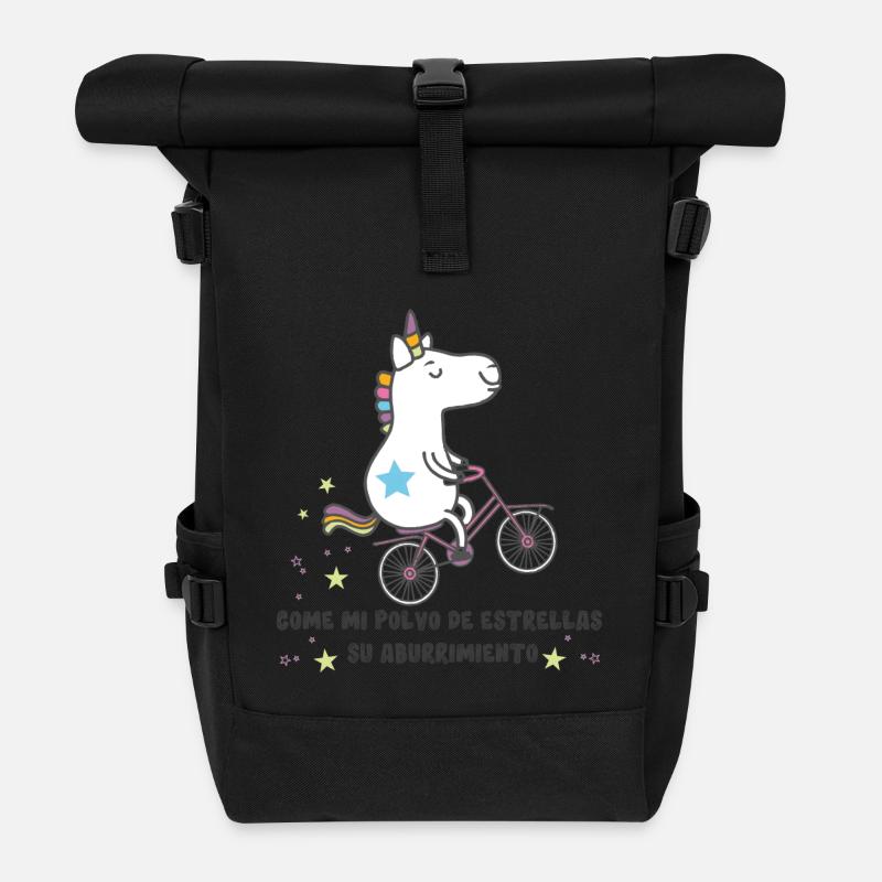 spanish unicorn - Rolltop Rucksack - Schwarz