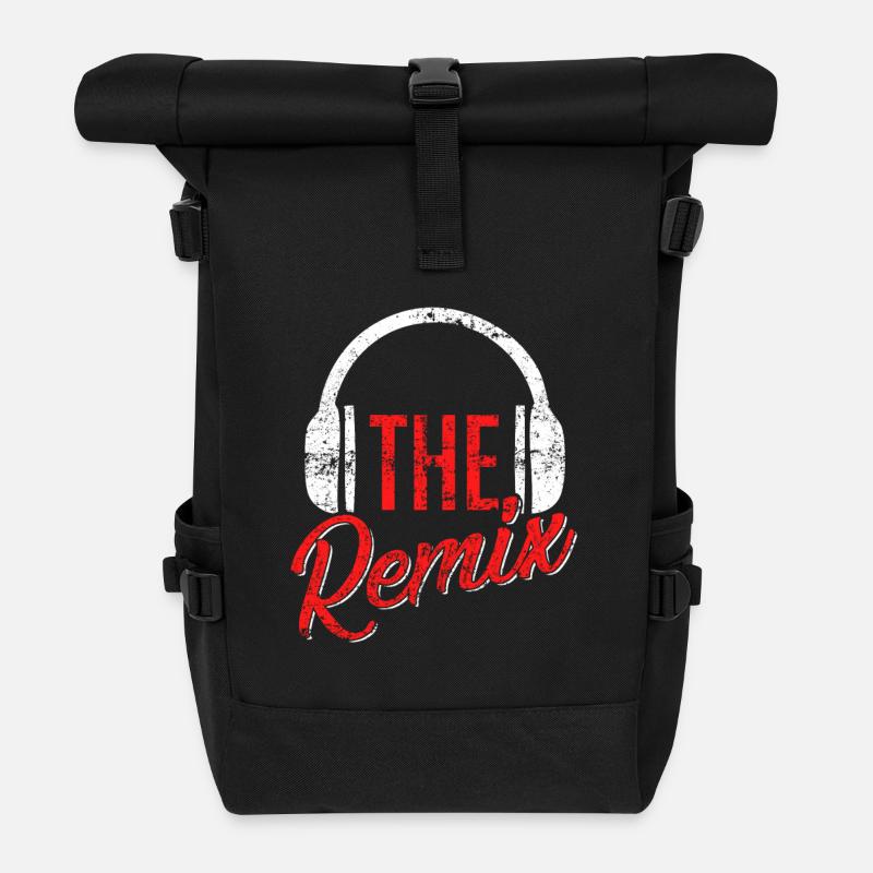 The Original The Remix T Shirt Distressed - Rolltop Rucksack - Schwarz