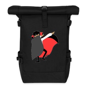 Dabbing Vampire - Rolltop Rucksack - Schwarz - Vorne