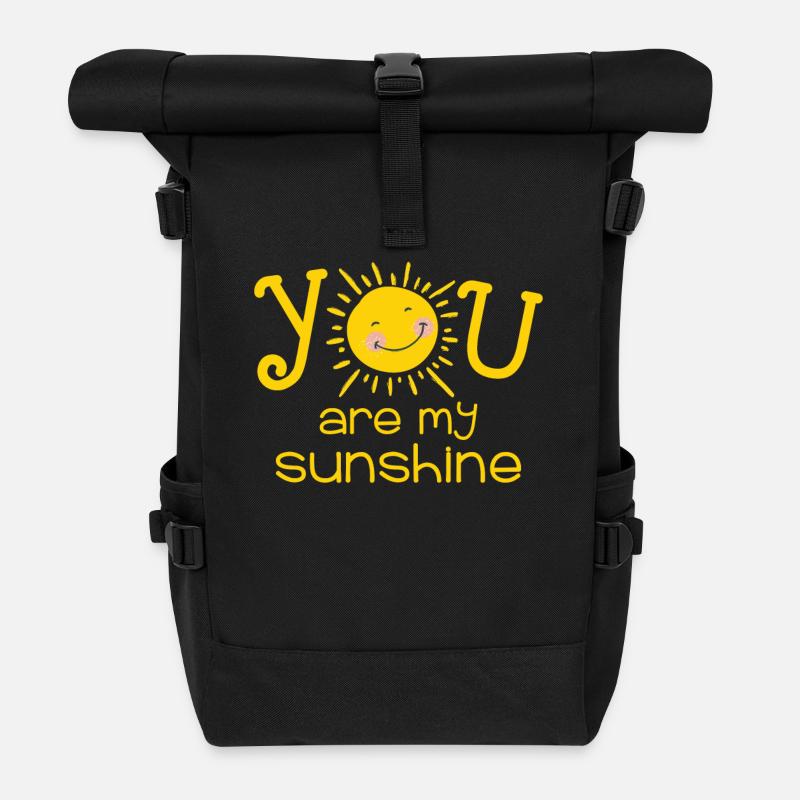 Vous êtes mon rayon de soleil - Sac à dos roll top - noir