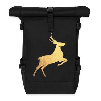 Goldener Hirsch - Sac à dos roll top - noir - Devant