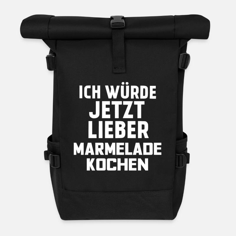 MARMELADE KOCHEN - Rolltop Rucksack - Schwarz