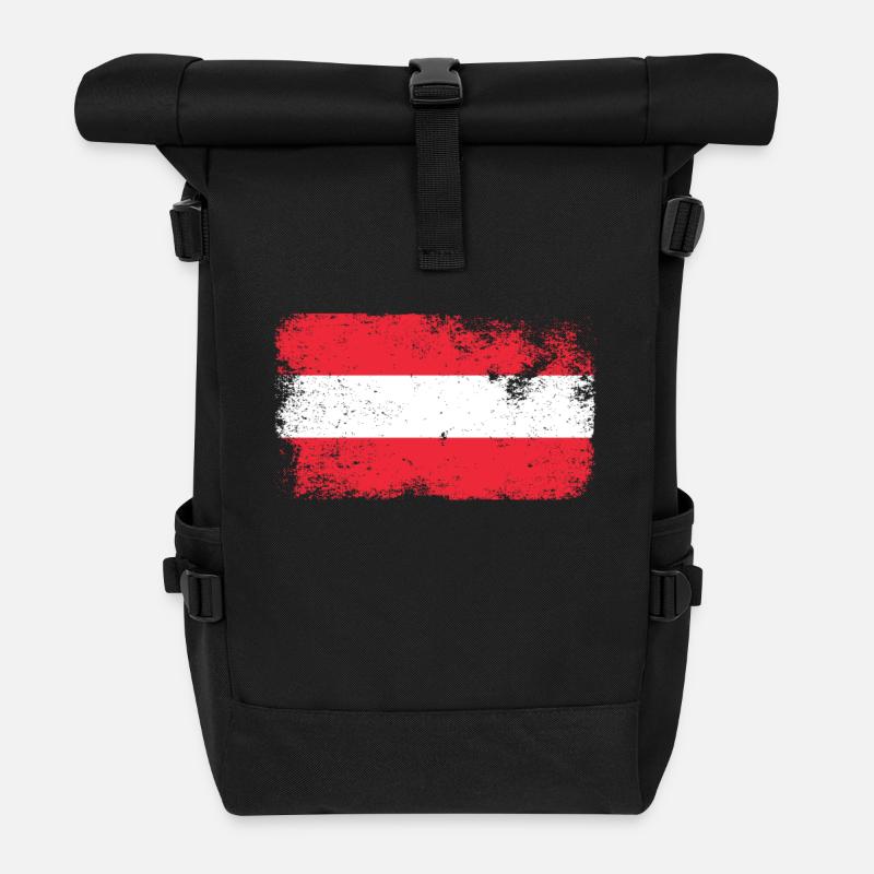 Autriche - Sac à dos roll top - noir