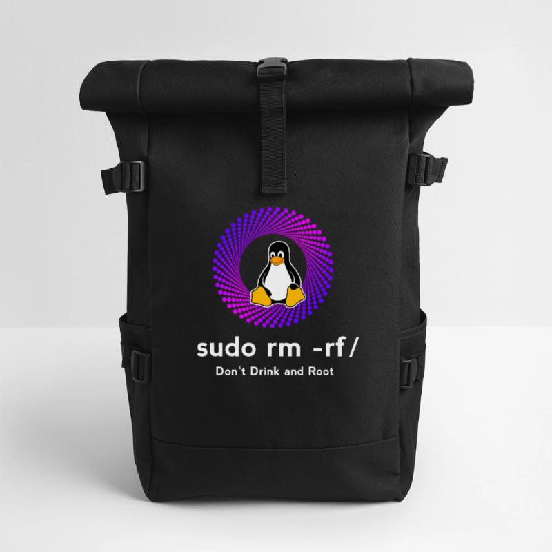 Computer Sys admin Pinguin Nerd pc sudo rm -rf cod Rolltop Rucksack