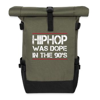 Hiphop était cool dans les années 90 - Sac à dos roll top - olive/noir - Devant