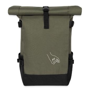 Reingeschaut - Jeu - Looked - Blague - Sac à dos roll top - olive/noir - Devant