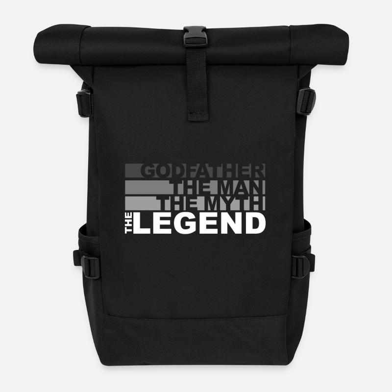 Godfather - The man, the myth, the legend - Rolltop Rucksack - Schwarz