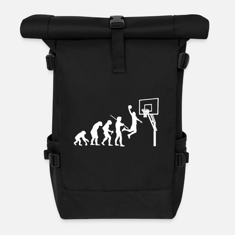 Evolution de basket-ball T-shirt - Sac à dos roll top - noir