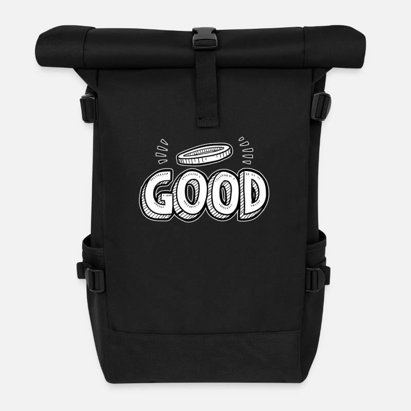 tout simplement bon et BON - Sac à dos roll top - noir