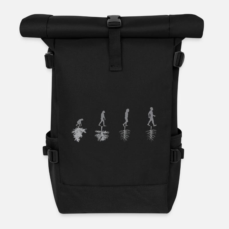Evolution - Environnement - sarcasme - Nature - Cadeau - Sac à dos roll top - noir