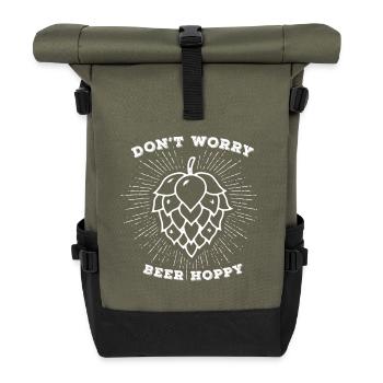 Hopfen - Rolltop Rucksack - Olive/Schwarz - Vorne