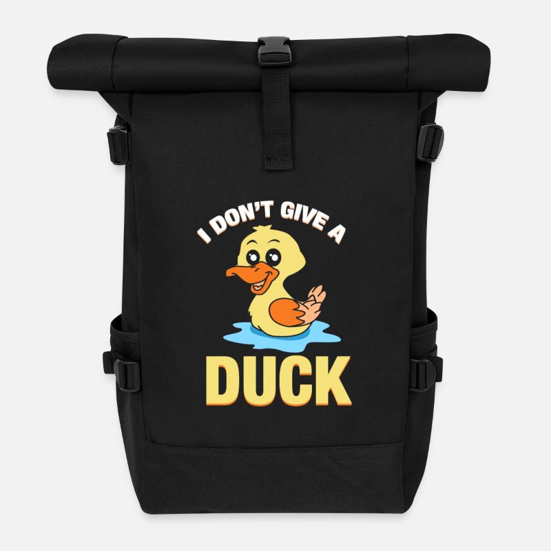 Je ne donne pas de canard - Cadeau - Chemise - Sac à dos roll top - noir