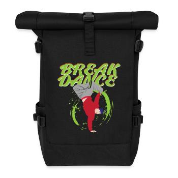 break dancing - Roll Top Backpack - black - Front