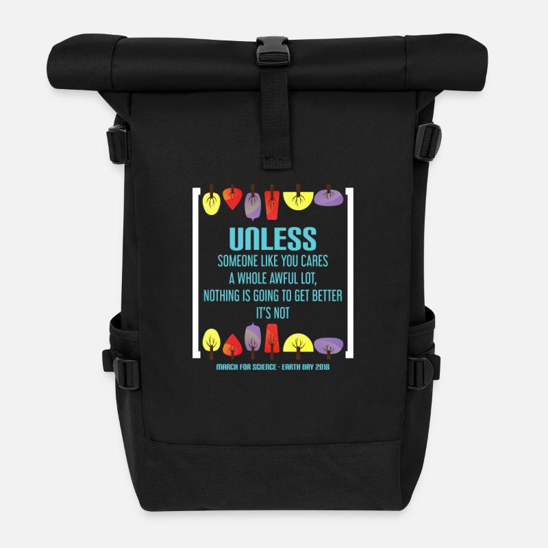 MARCH FOR SCIENCE - EARTH DAY - TAG FÜR DIE ERDE - Rolltop Rucksack - Schwarz