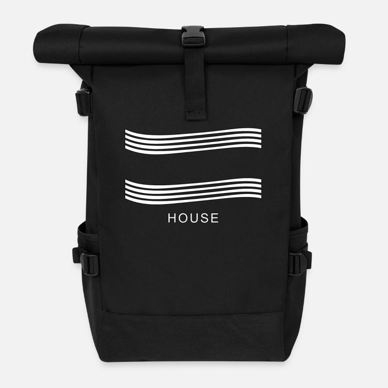 Maison T-shirt - Sac à dos roll top - noir