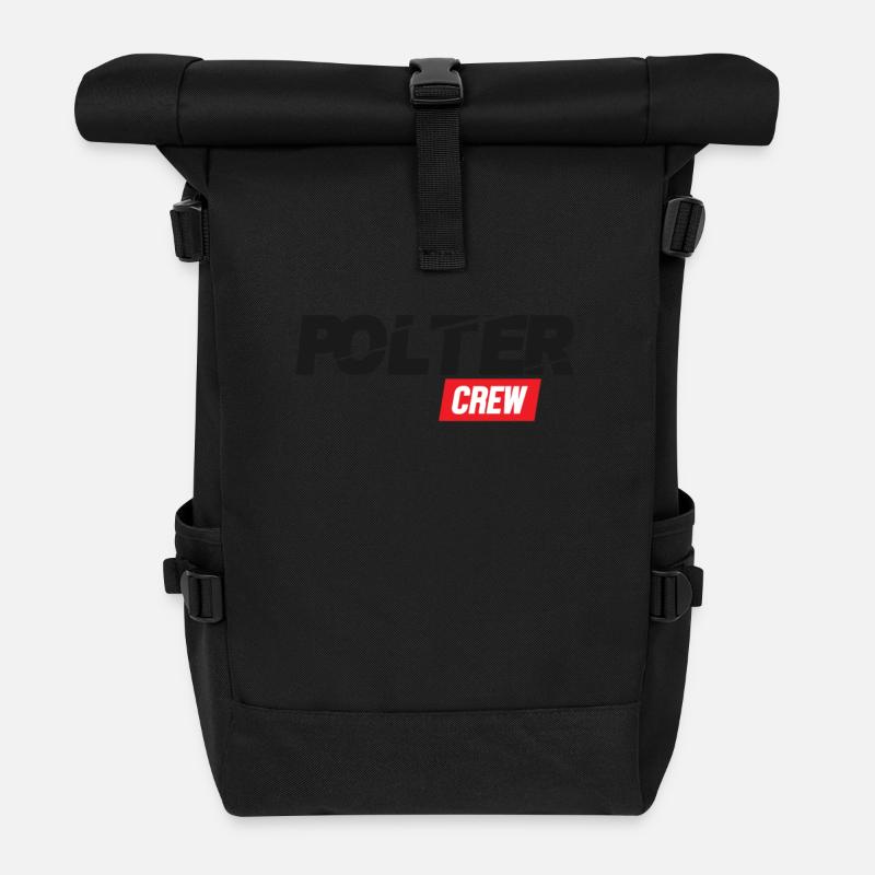 Polter Crew, Polterabend - Rolltop Rucksack - Schwarz