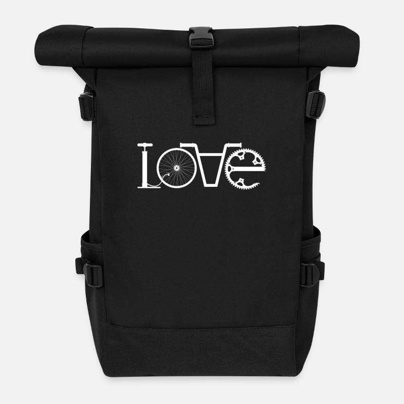 Love - BMX Liebe Geschenk - Rolltop Rucksack - Schwarz