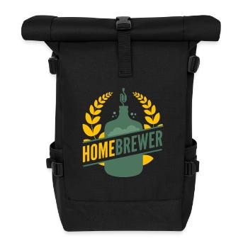 Home brewing - Roll Top Backpack - black - Front