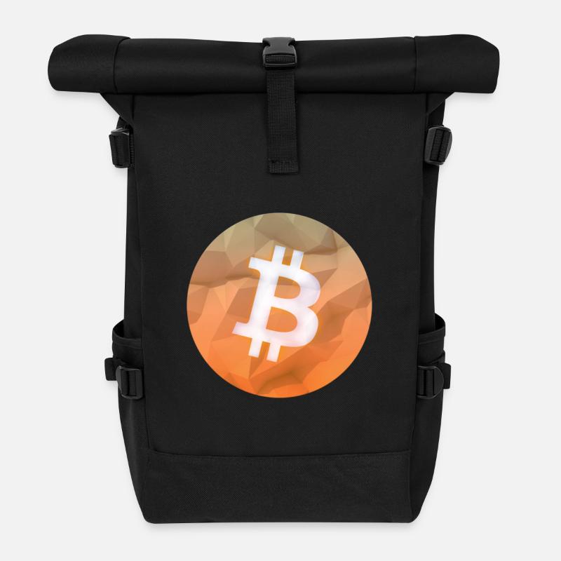 Bitcoin - Sac à dos roll top - noir
