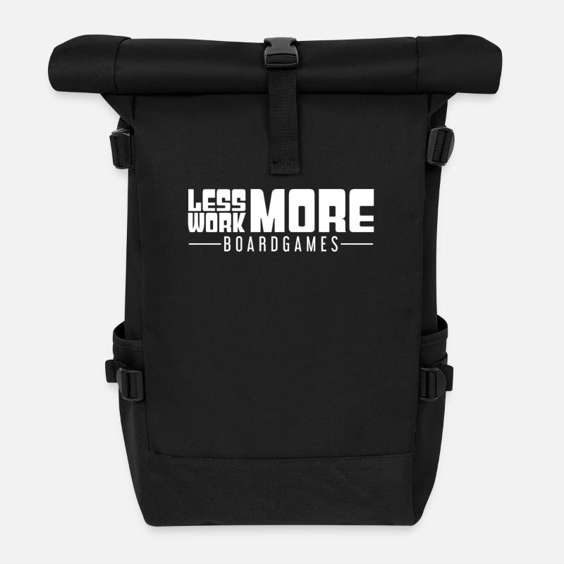 Brettspiele Addict - Rolltop Rucksack - Schwarz