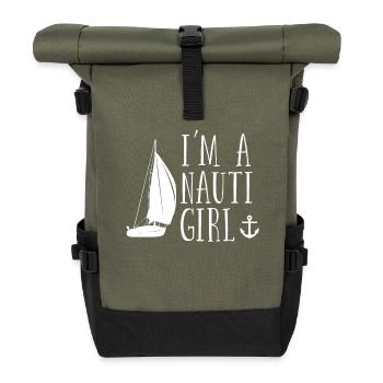 Voile Femmes Im A Nauti Girl - Sac à dos roll top - olive/noir - Devant